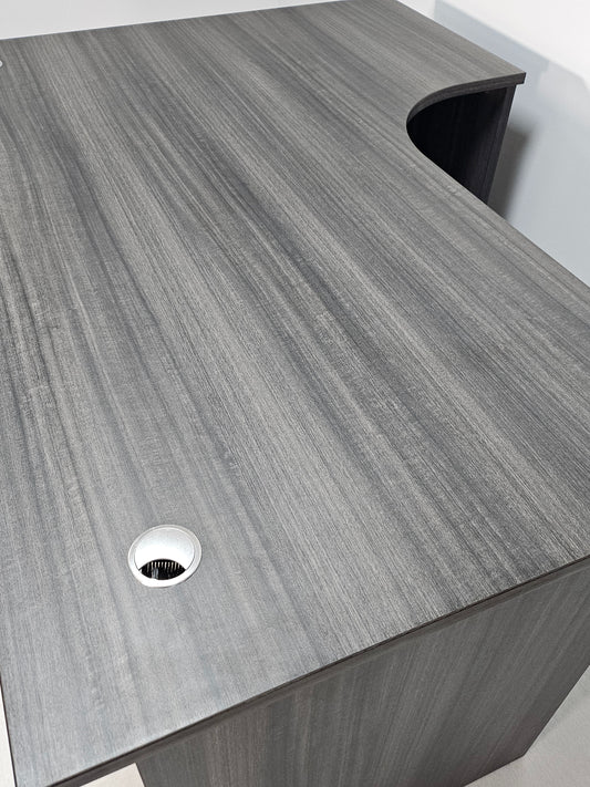 Modern Grey Oak Right Hand Corner Office Desk - 1600mm - CF-1612A