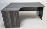 Budget Modern Grey Oak Left Hand Corner Office Desk - 1600mm - CF-1612A-L