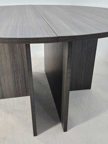 Modern Grey Oak Round Meeting Room Table - 1400mm - CF-140P