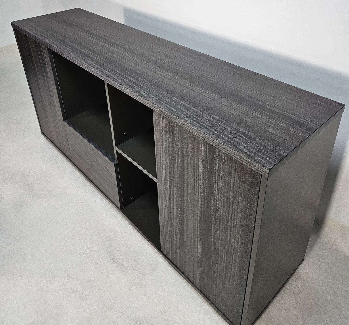 Modern Grey Oak Executive Cupboard Cupboard - 1600mm - DB-S0116