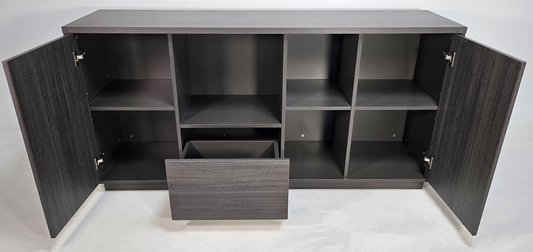 Modern Grey Oak Executive Cupboard - 1600mm - DG-S0116-04