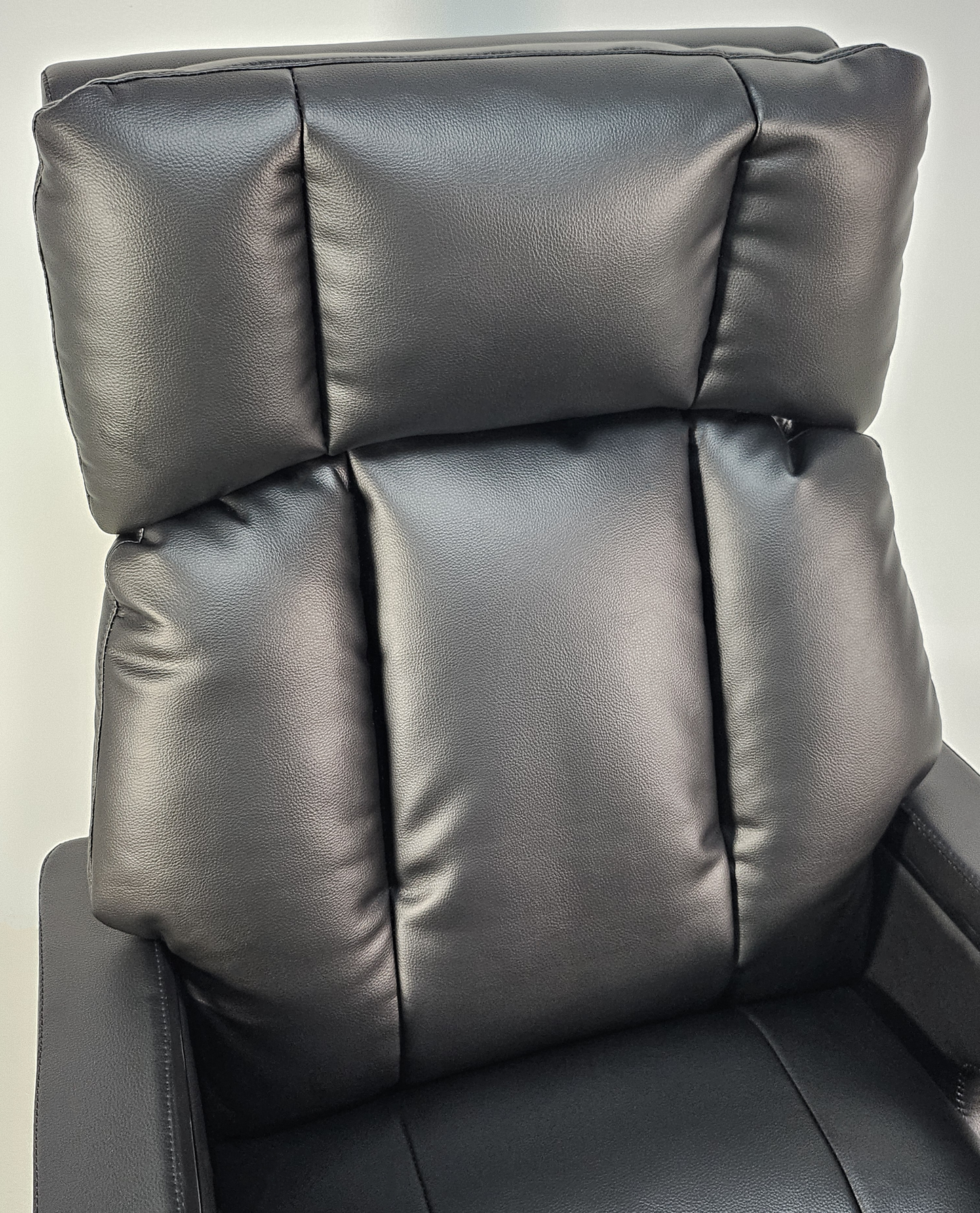Electric Reclining Executive Leather Office Chair with USB A Charging Port - Black - A2321