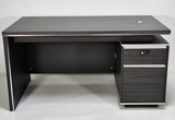 Modern Home Grey Oak Executive Office Desk with Built in Storage - 1200mm or 1400mm - DG25-D08