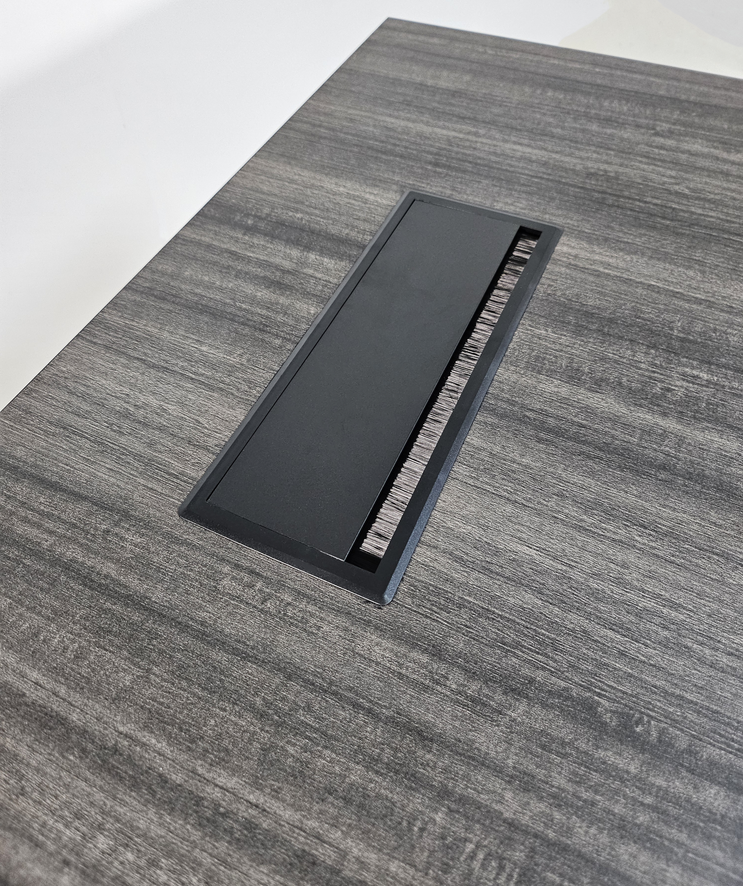 Modern Grey Oak Executive Office Desk with Built In Storage - A4 Suspension Filing Drawer - 1400mm, 1600mm or 1800mm - CF-STR-F