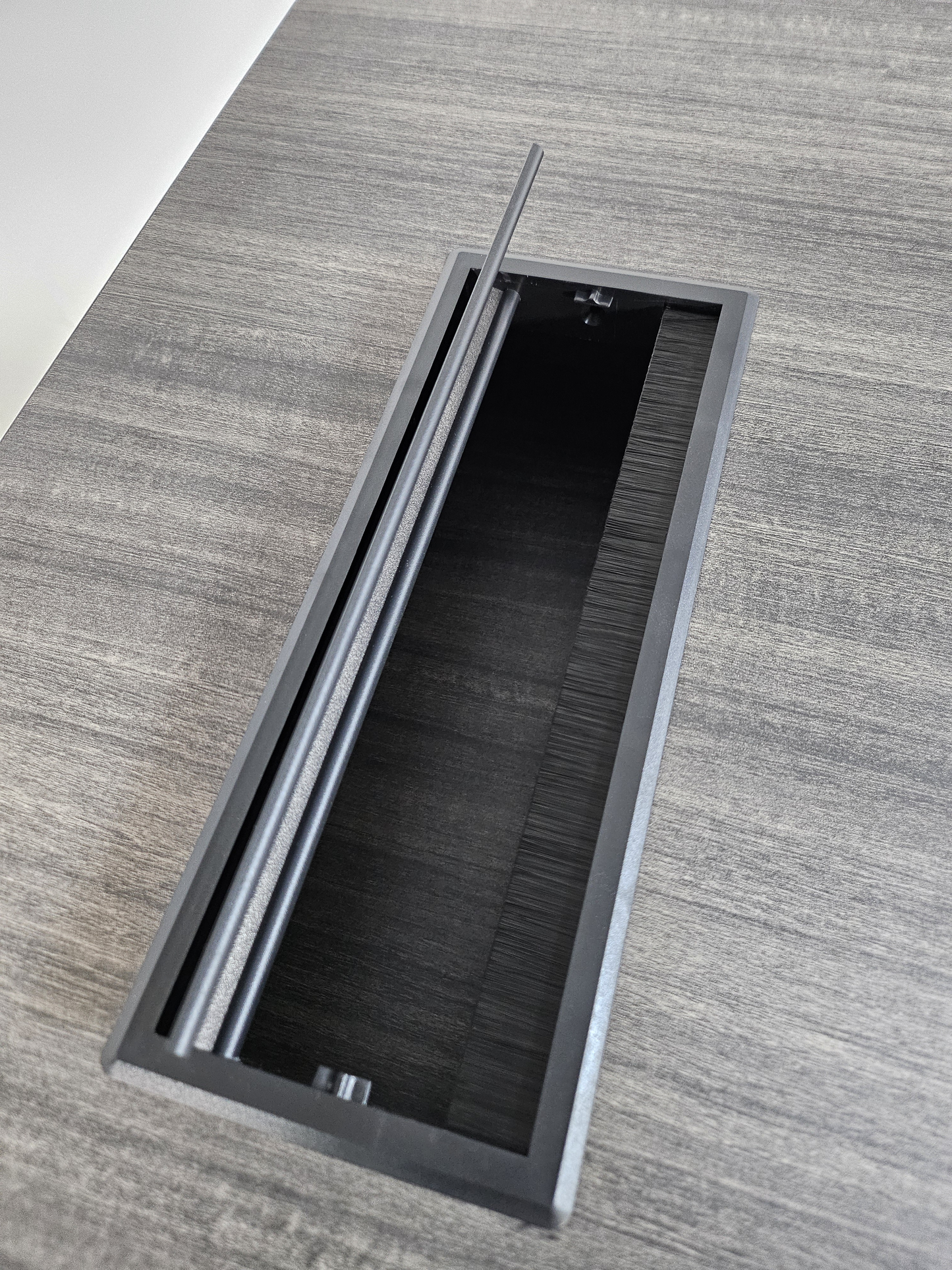 Modern Grey Oak Executive Office Desk with Built In Storage - A4 Suspension Filing Drawer - 1400mm, 1600mm or 1800mm - CF-STR-F