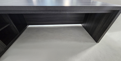 Modern Grey Oak Executive Corner Desk with Storage - 2400mm - CF-CRN-H