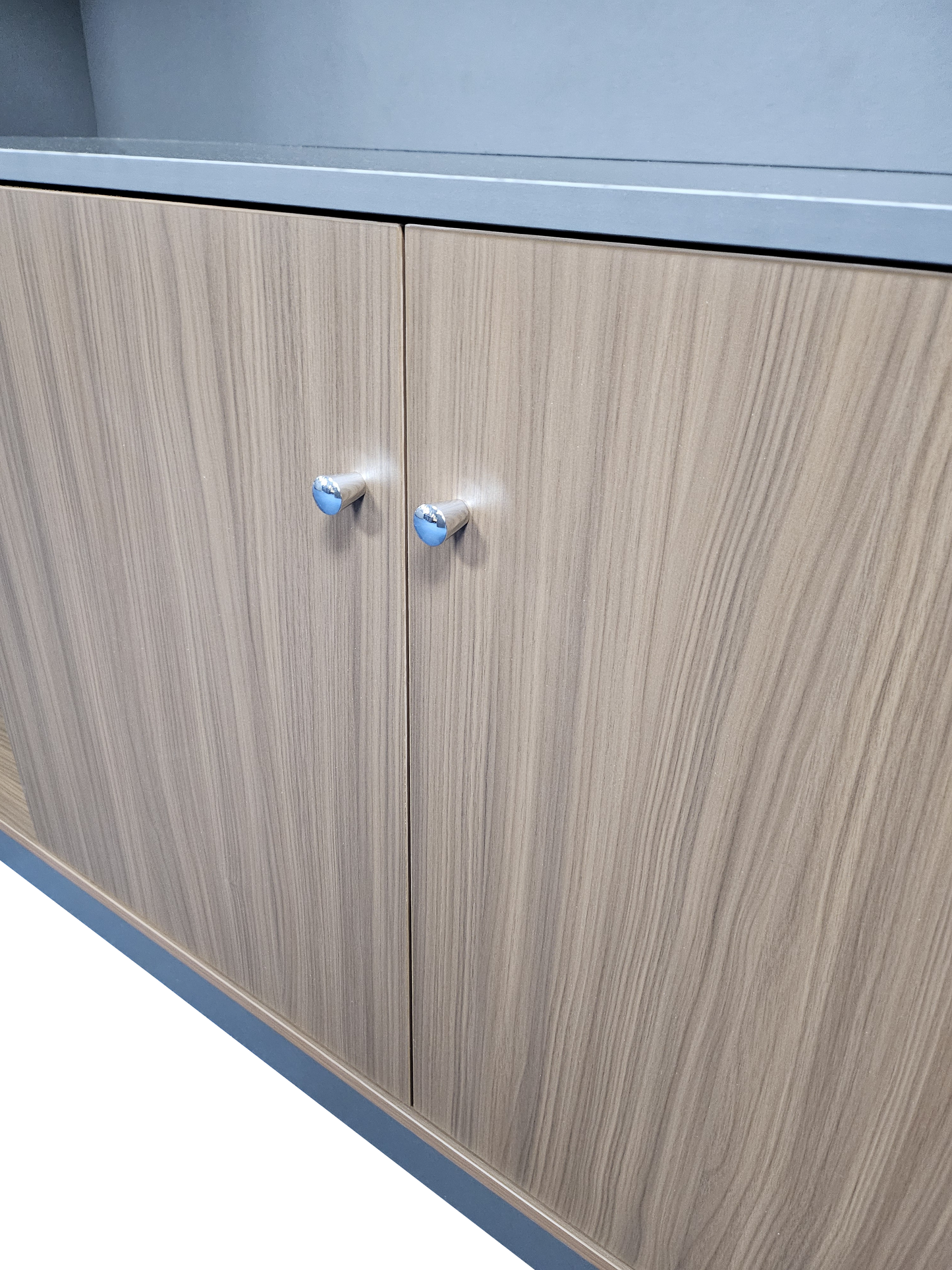 Premium Modern Executive Bookcase in American Walnut Melamine - 2400mm - DG27-S01