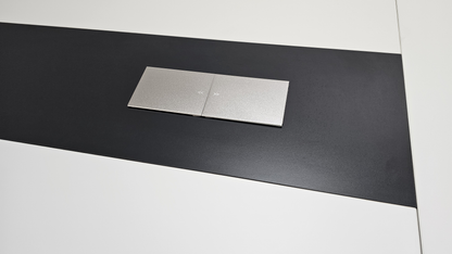 Quality Executive Boardroom Table in White - Table Top Power Integrated - 2800mm or 3200mm - XS-MET-M