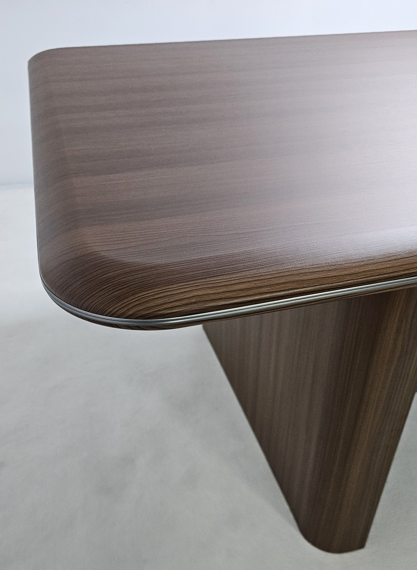 Premium Executive Boardroom Table in American Walnut Melamine - Desktop Power Included - 2400mm - DG27-C01