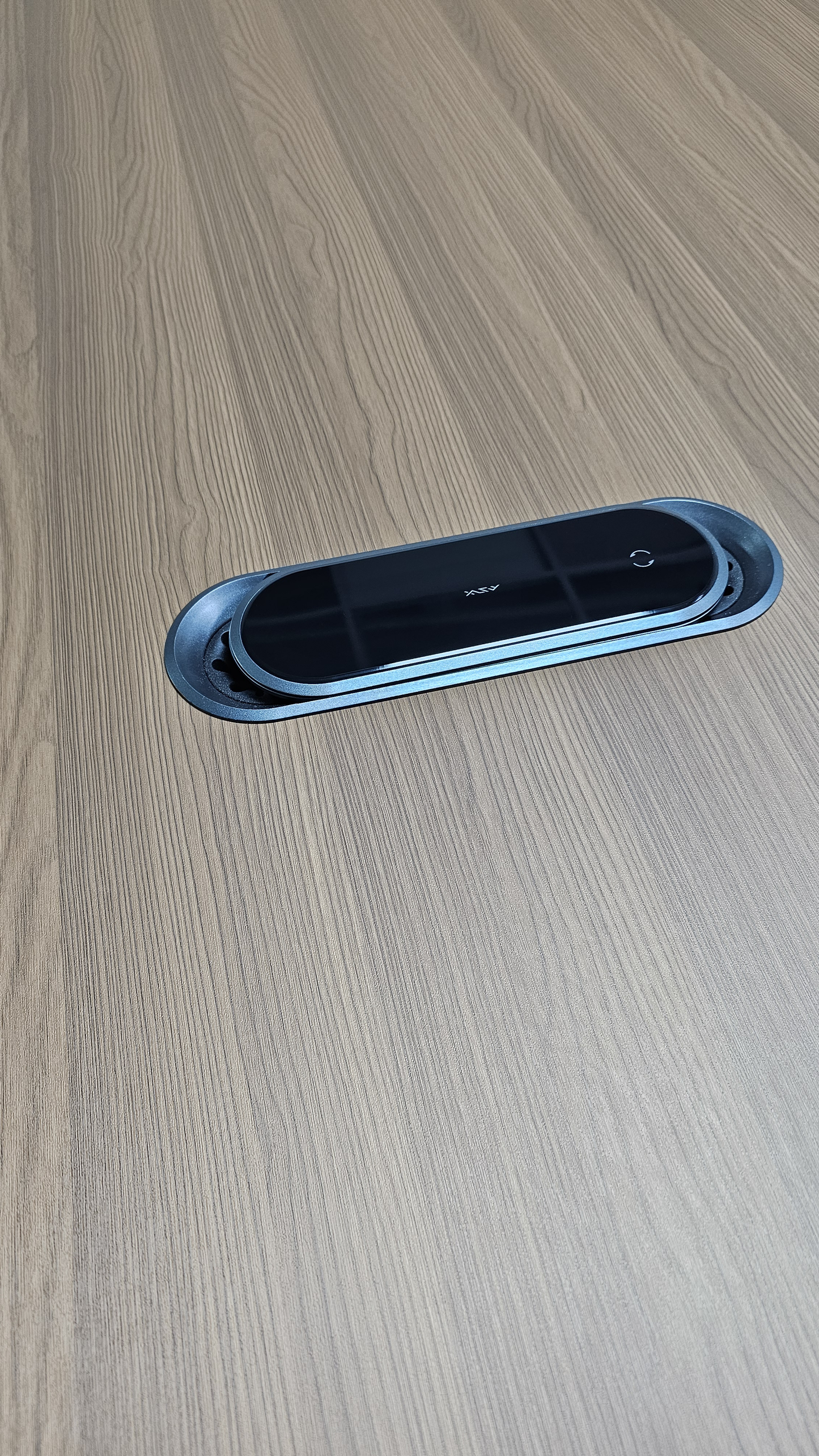 Premium Executive Boardroom Table in American Walnut Melamine - Desktop Power Included - 2400mm - DG27-C01