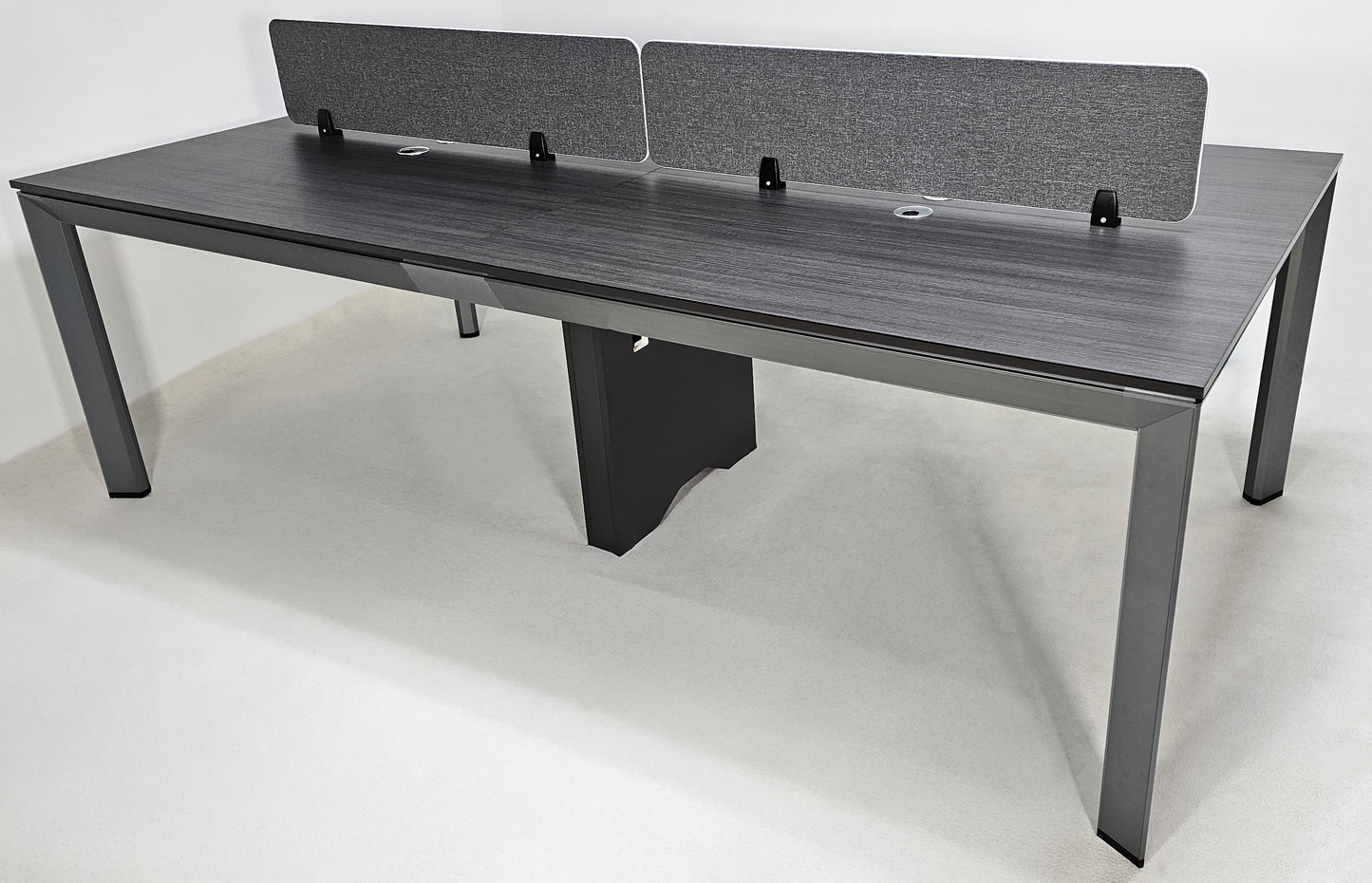 Modern Aluminum Leg Executive Back to Back Partner Workstation Office Desk with Central Divider / Meeting Table - 1200mm - New York-DG16