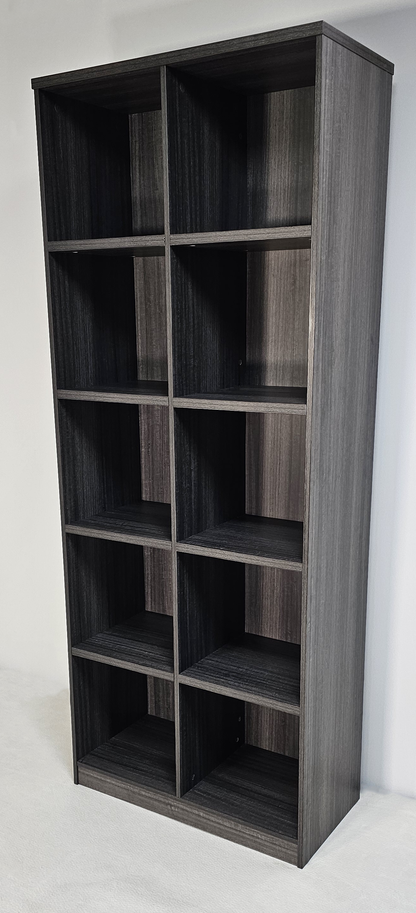Modern Grey Oak Open Shelving Display Unit - CF-0804O