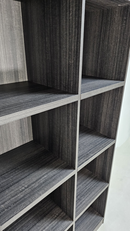 Modern Grey Oak Open Shelving Display Unit - CF-0804O