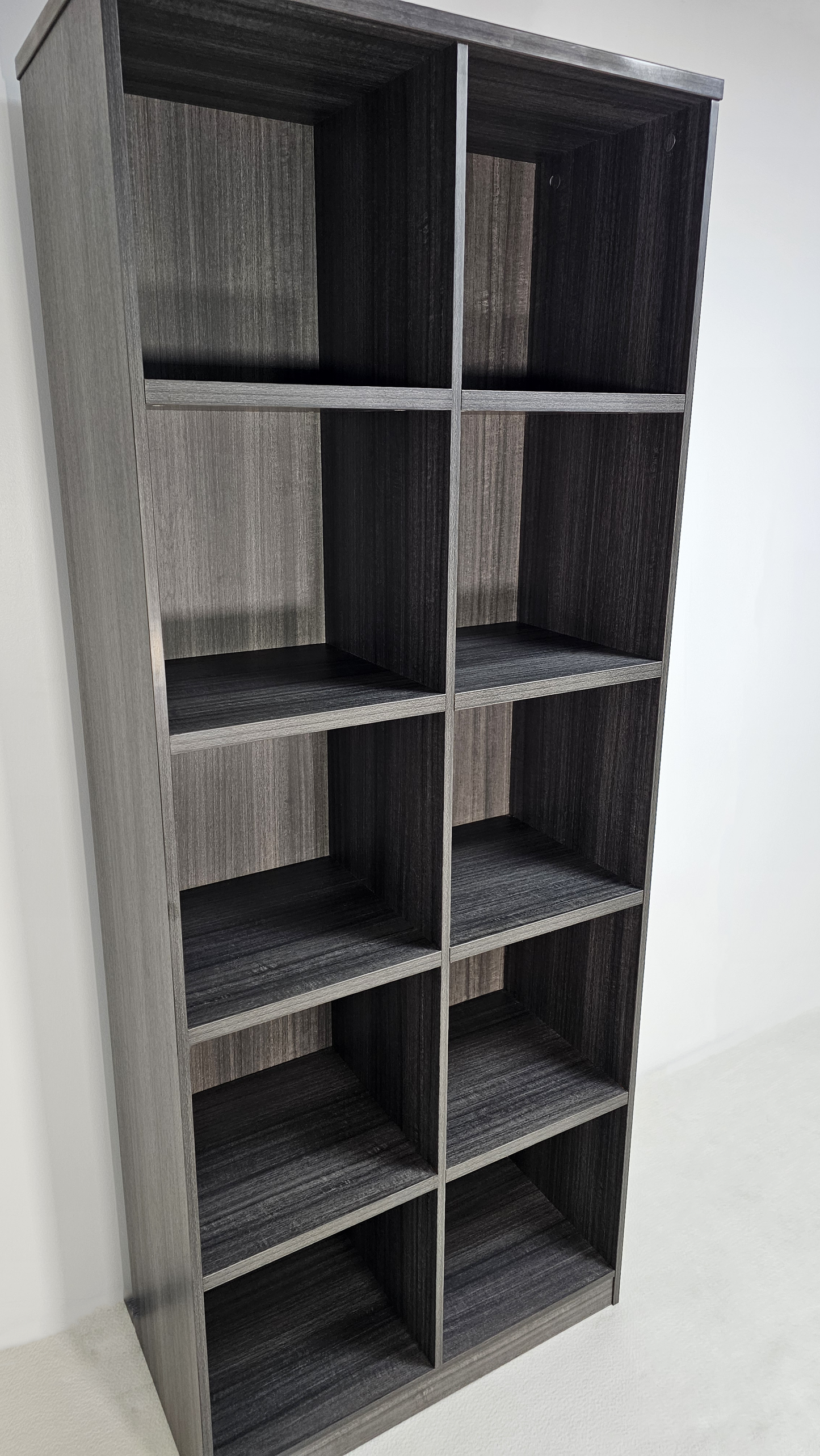 Modern Grey Oak Open Shelving Display Unit - CF-0804O