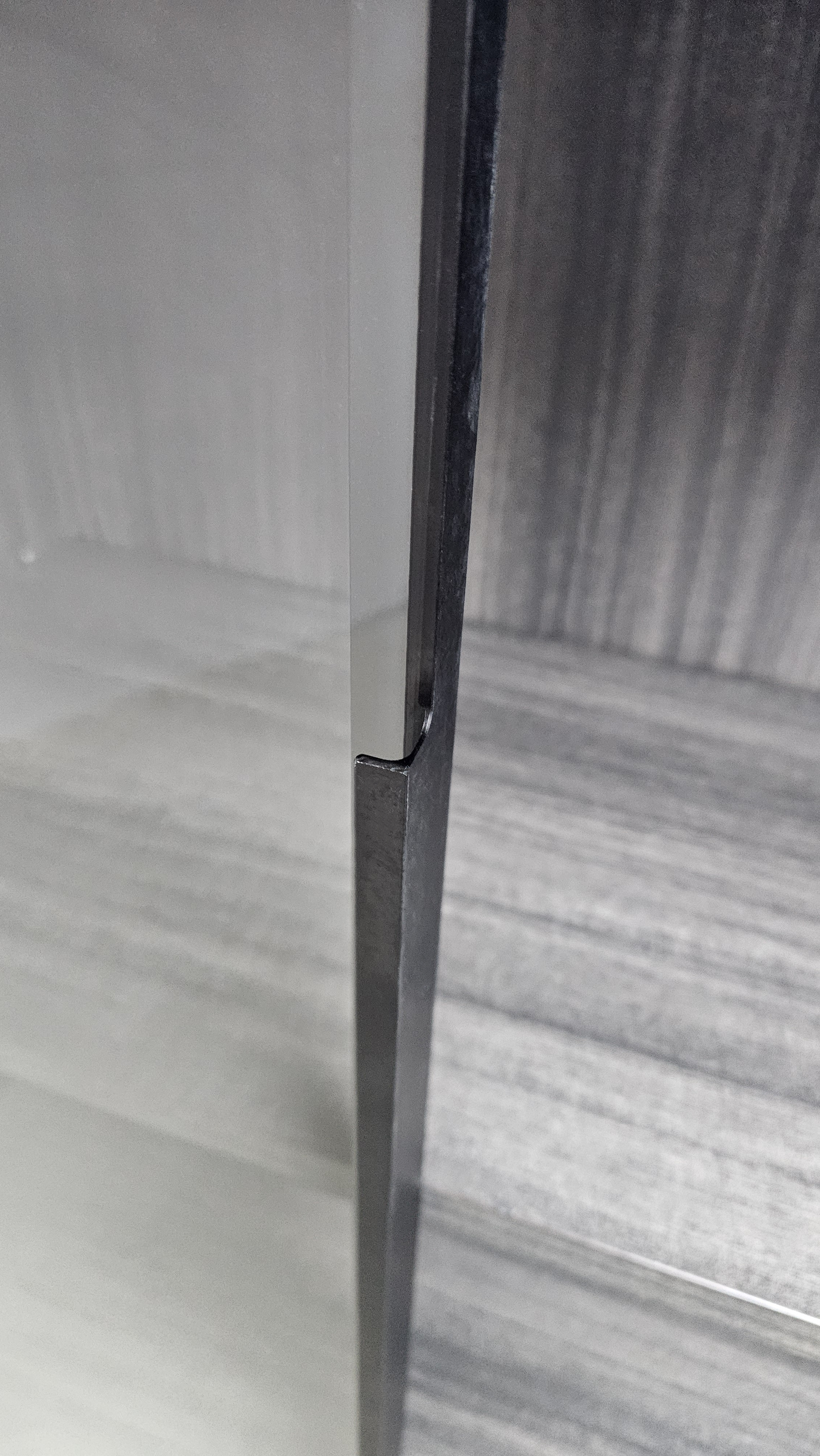 Modern Grey Oak Cupboard Shelving Display Unit with Glass Doors - CF-0804C