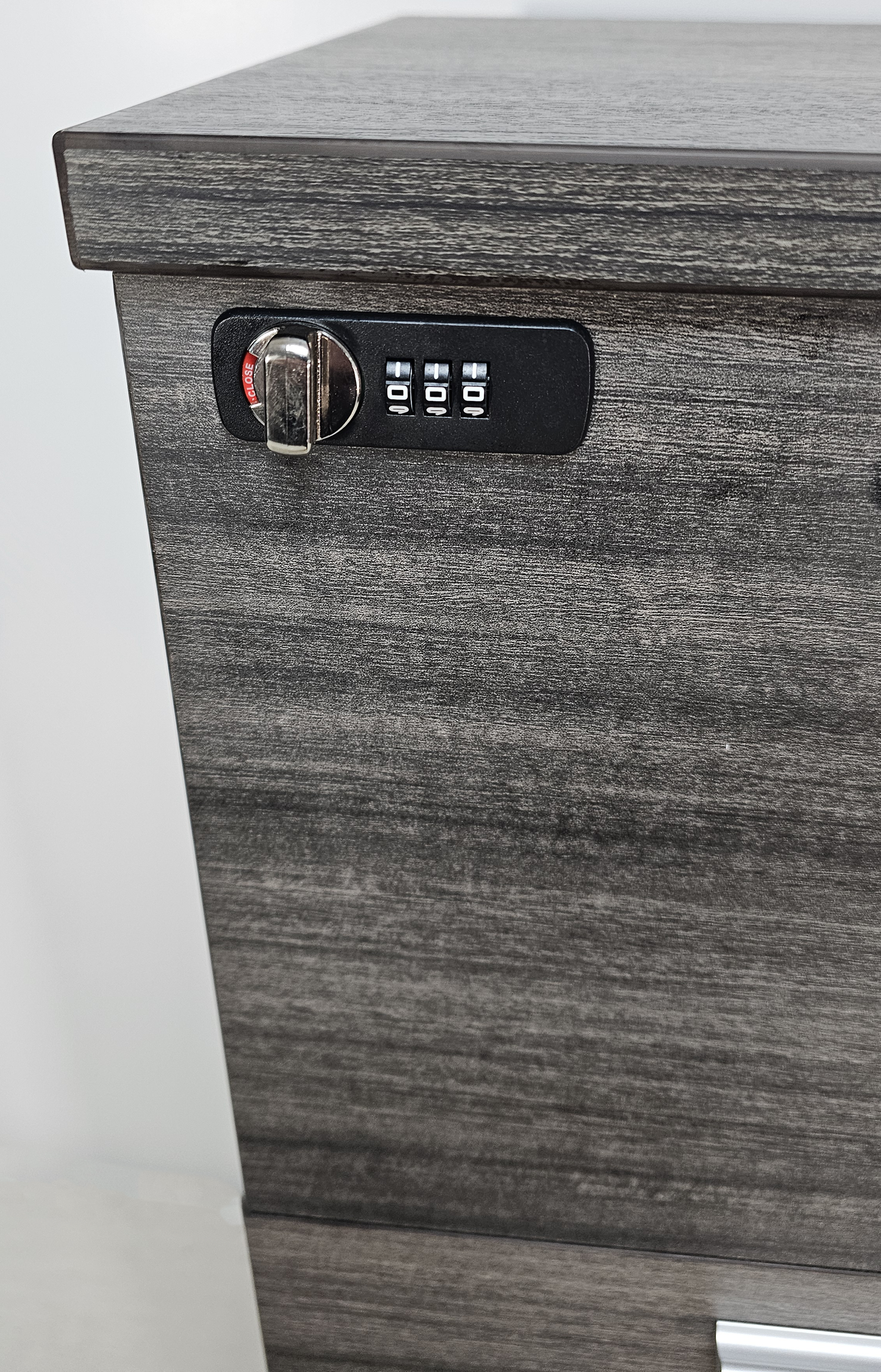 Modern Grey Oak Executive Four Drawer A4 Suspension Filing Cabinet - CF-480F