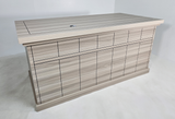 Modern Twin Pedestal Executive Office Desk in Ash - 1600mm - HSN009