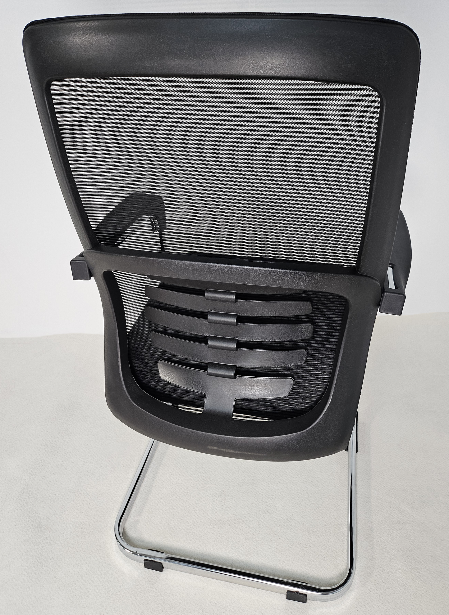Modern Fabric Seat and Mesh Back with Lumbar Support Visitor Chair - J116