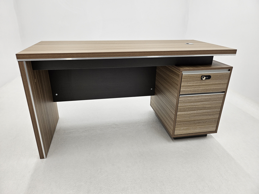 Modern Home Golden Oak Executive Office Desk with Integrated Storage - 1400mm - PM02-D03