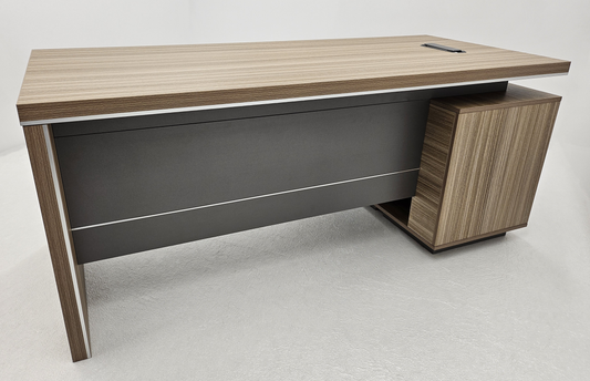 Modern Home Golden Oak Corner Executive Office Desk with Integrated Storage - 2000mm or 2200mm - PM02-D02