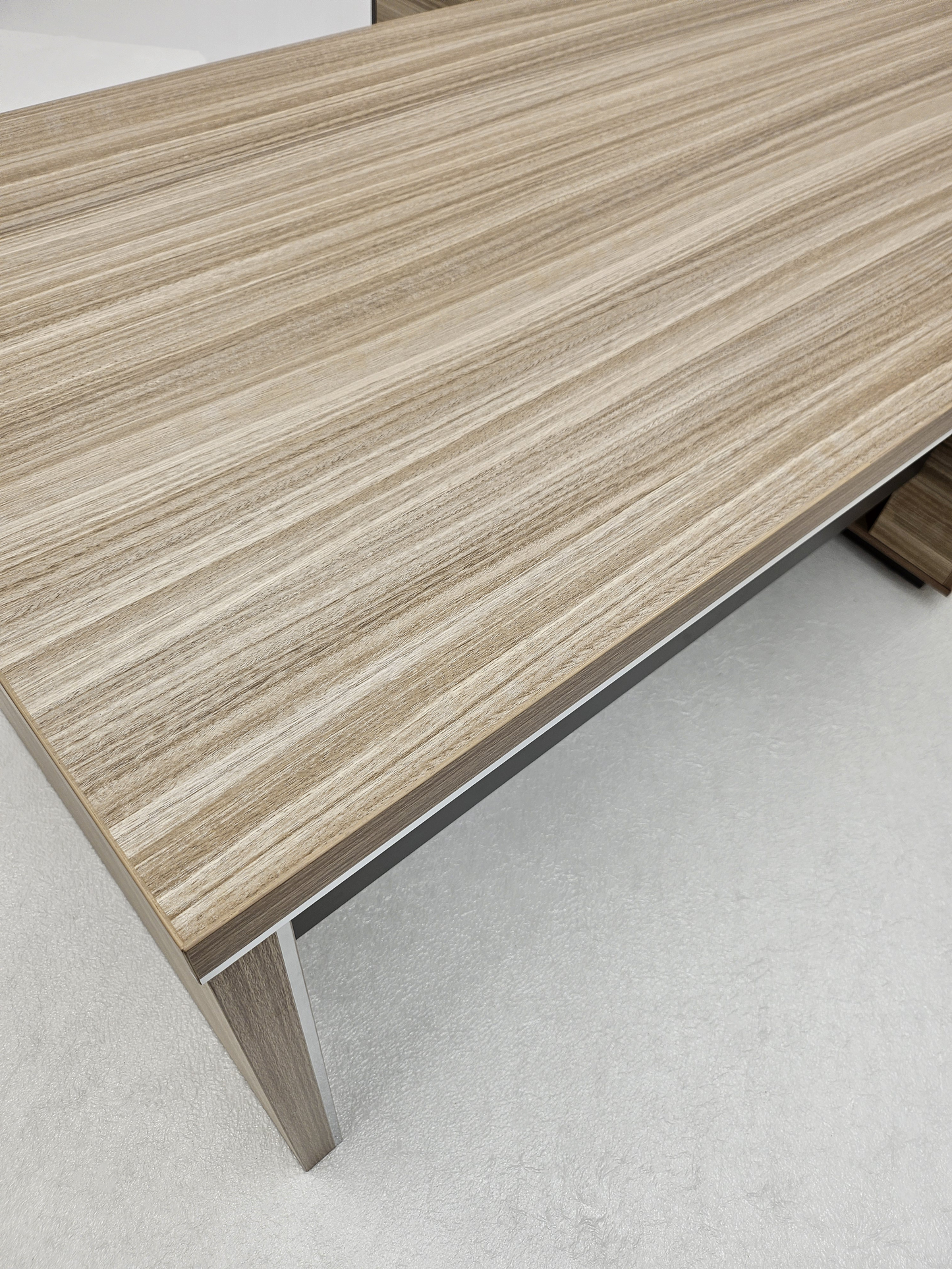 Modern Home Golden Oak Corner Executive Office Desk with Integrated Storage - 2000mm or 2200mm - PM02-D02
