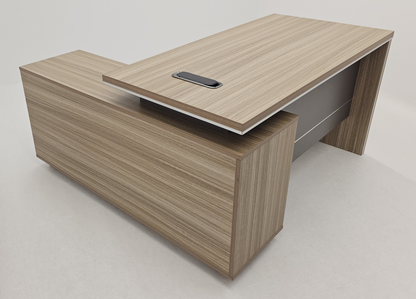 Modern Home Golden Oak Corner Executive Office Desk with Integrated Storage - 1400mm - PM02-D01-14