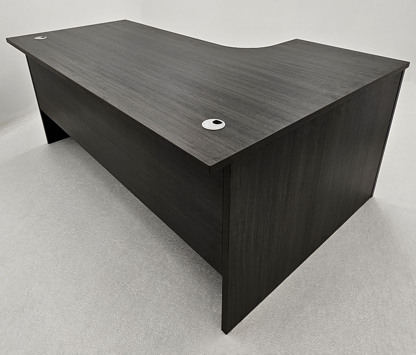 Modern Left Hand Grey Oak Home Office Desk - 1600mm or 1800mm - DG-D01-L