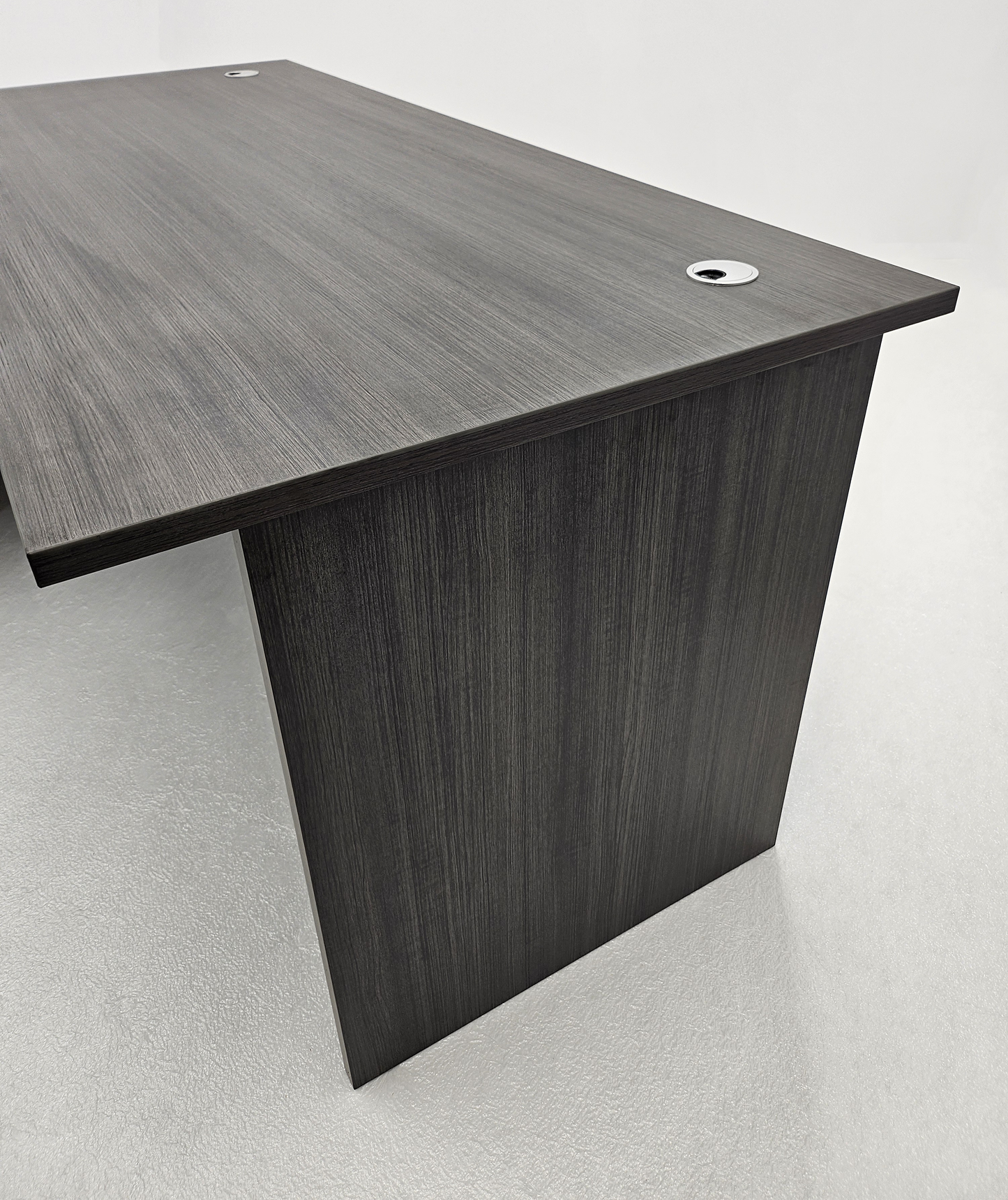 Modern Left Hand Grey Oak Home Office Desk - 1600mm or 1800mm - DG-D01-L