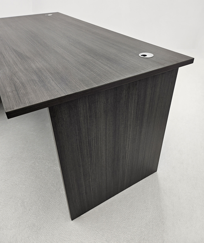 Modern Left Hand Grey Oak Home Office Desk - 1600mm or 1800mm - DG-D01-L