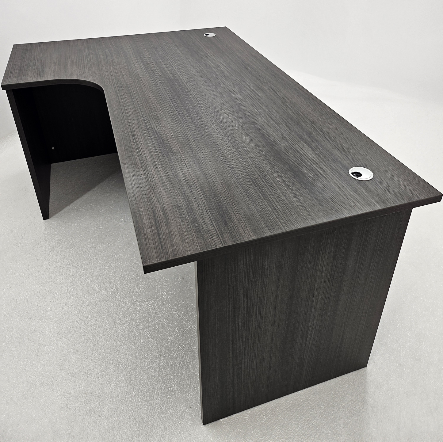 Modern Left Hand Grey Oak Home Office Desk - 1600mm or 1800mm - DG-D01-L