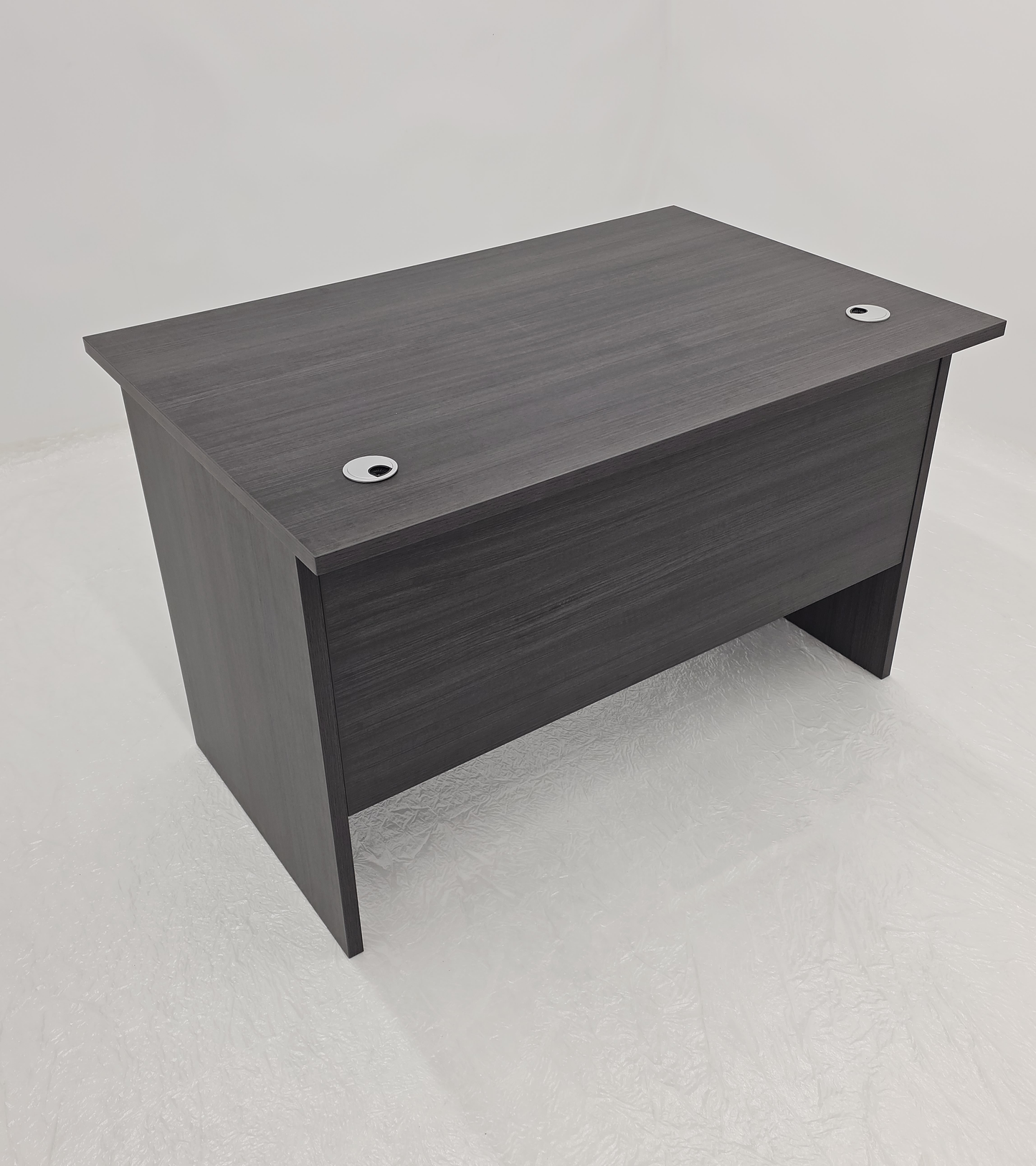 Modern Straight Home or Commercial Grey Oak Office Desk in Melamine - DG-ST-D0112