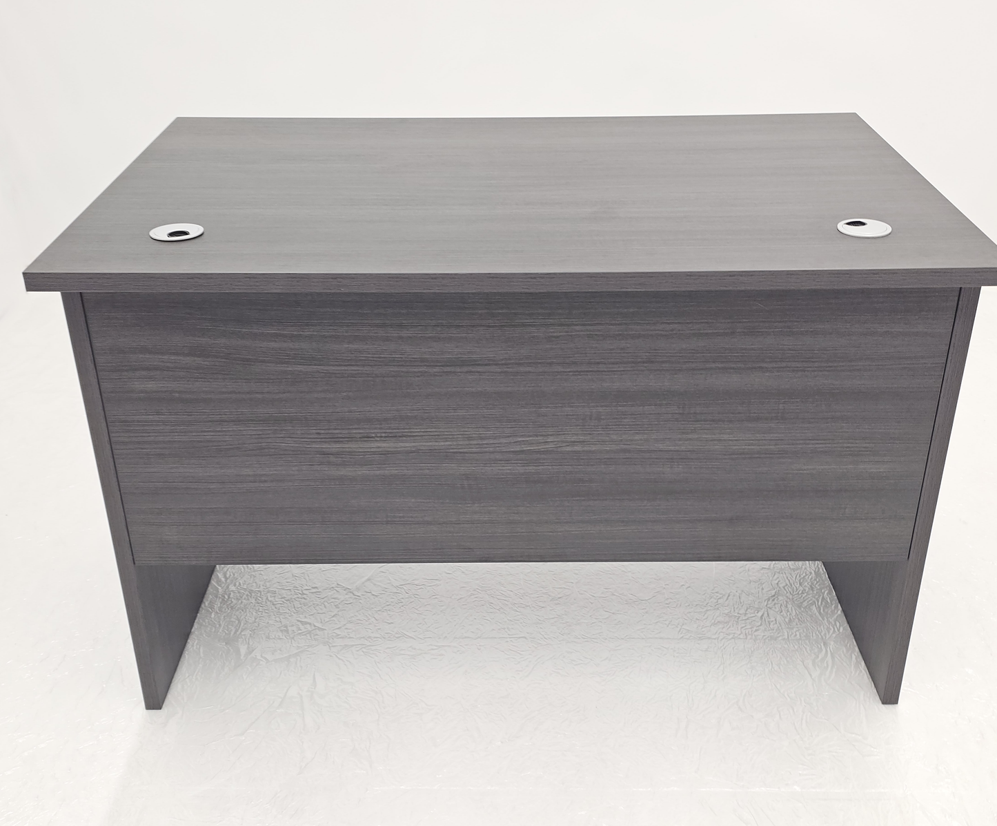Modern Straight Home or Commercial Grey Oak Office Desk in Melamine - DG-ST-D0112