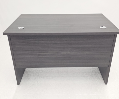 Modern Straight Home or Commercial Grey Oak Office Desk in Melamine - DG-ST-D0112