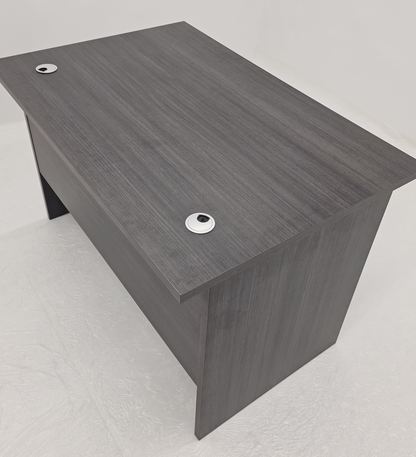 Modern Straight Home or Commercial Grey Oak Office Desk in Melamine - DG-ST-D0112