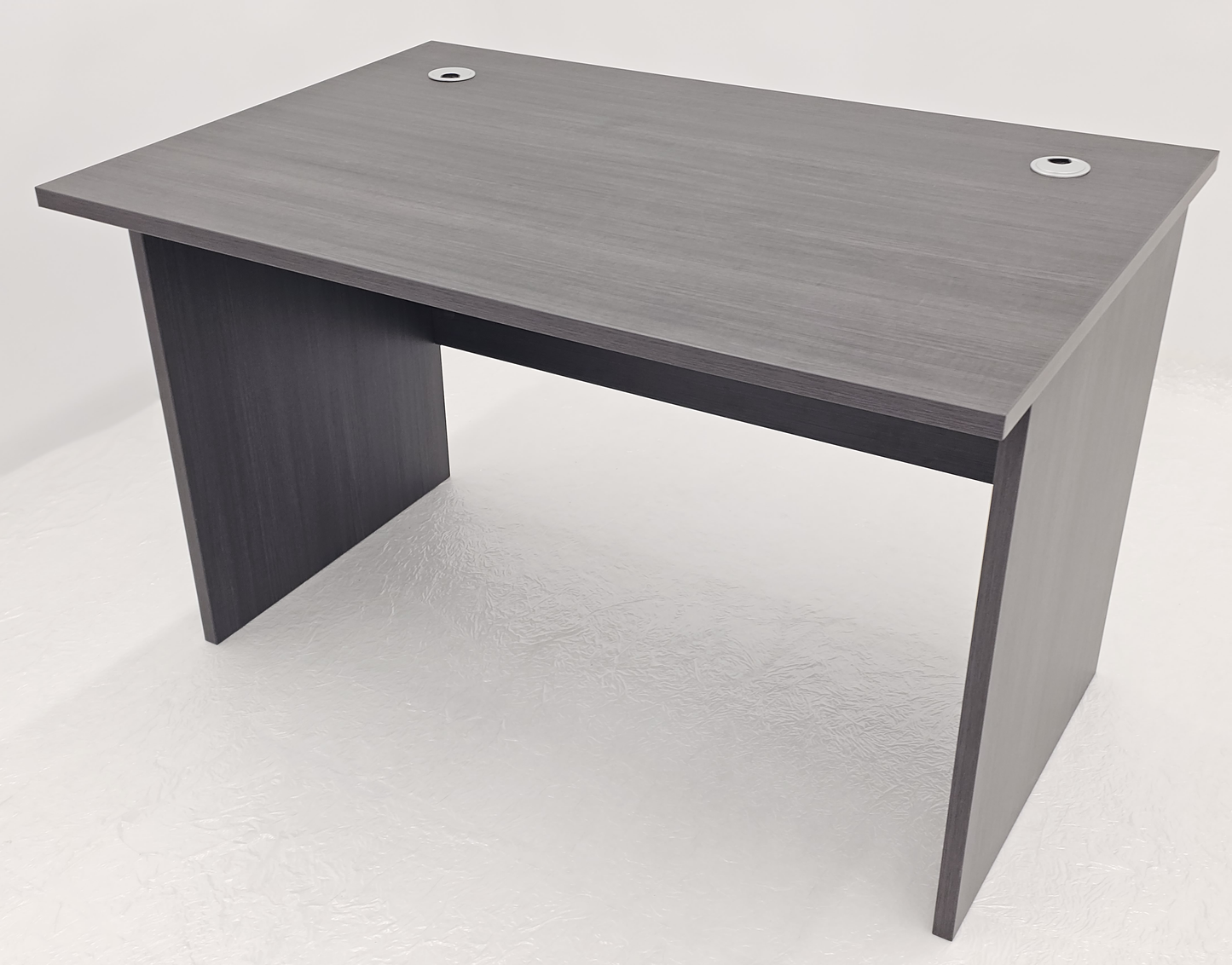 Modern Straight Home or Commercial Grey Oak Office Desk in Melamine - DG-ST-D0112