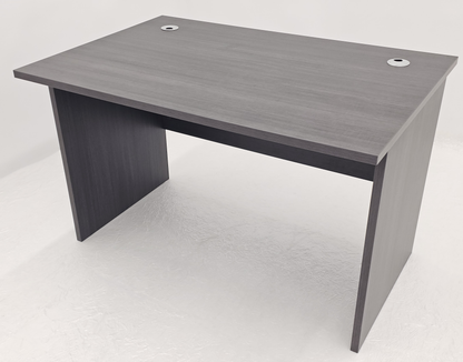 Modern Straight Home or Commercial Grey Oak Office Desk in Melamine - DG-ST-D0112