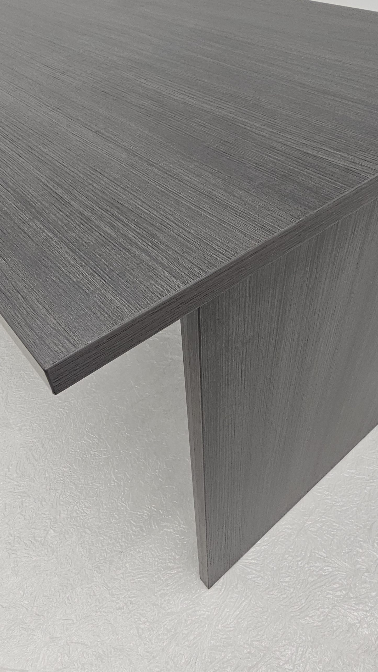 Modern Straight Home or Commercial Grey Oak Office Desk in Melamine - DG-ST-D0112