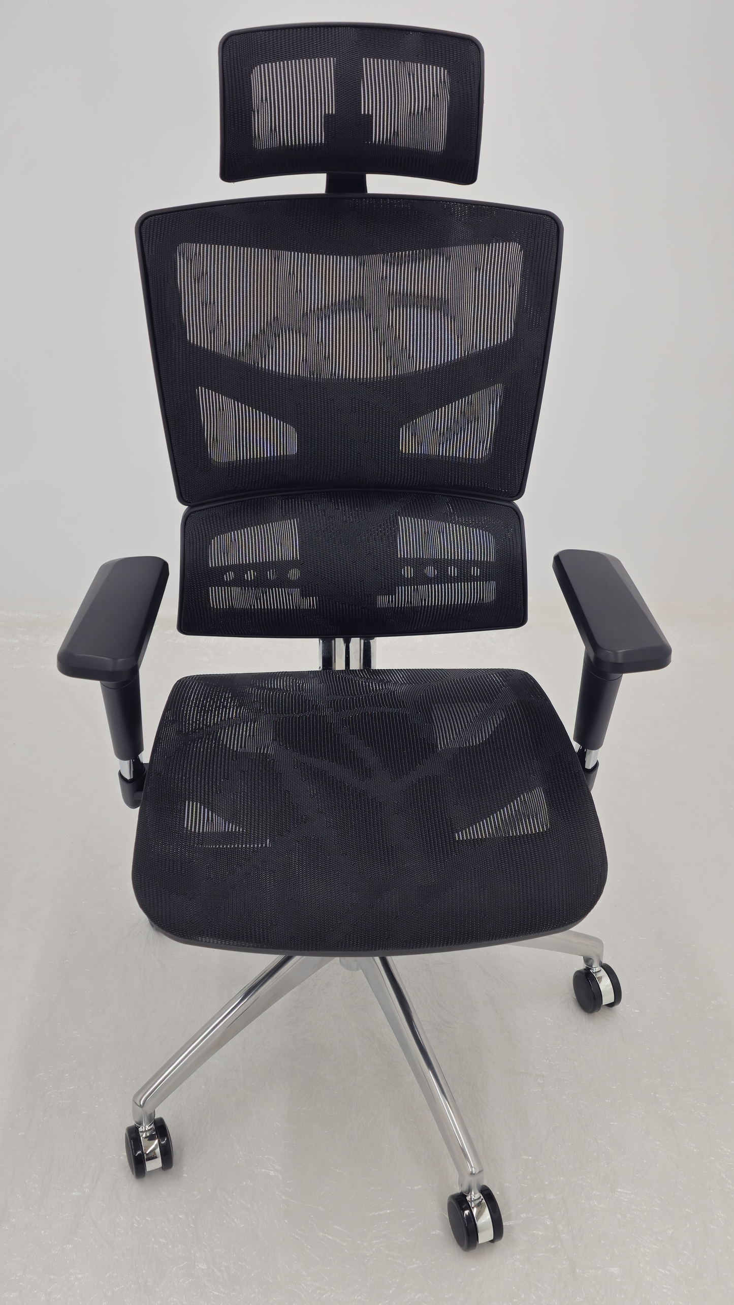Ergonomic Black Mesh Office Chair with Adjustable Headrest & Lumbar Support - A9-DP