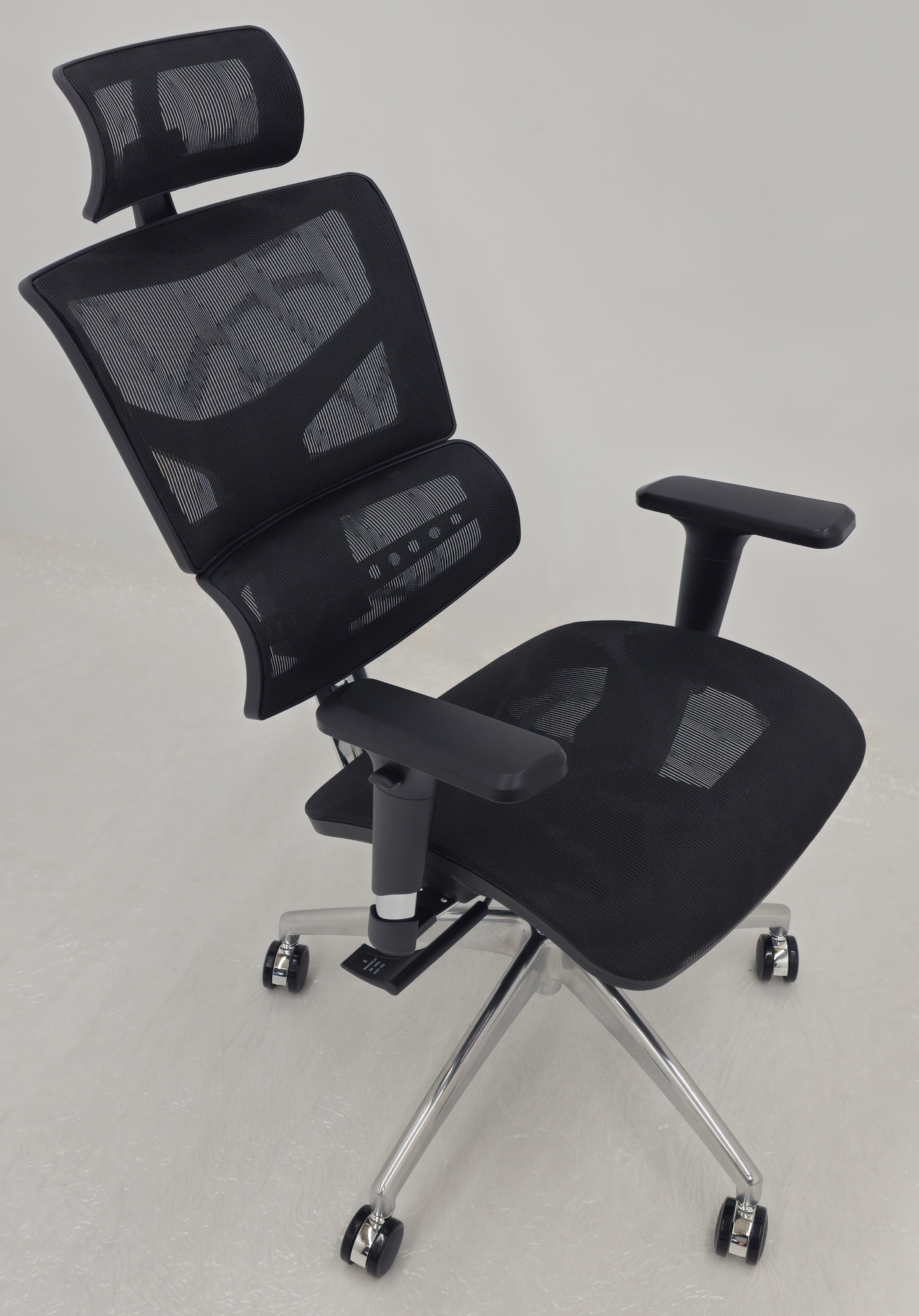Ergonomic Black Mesh Office Chair with Adjustable Headrest & Lumbar Support - A9-DP