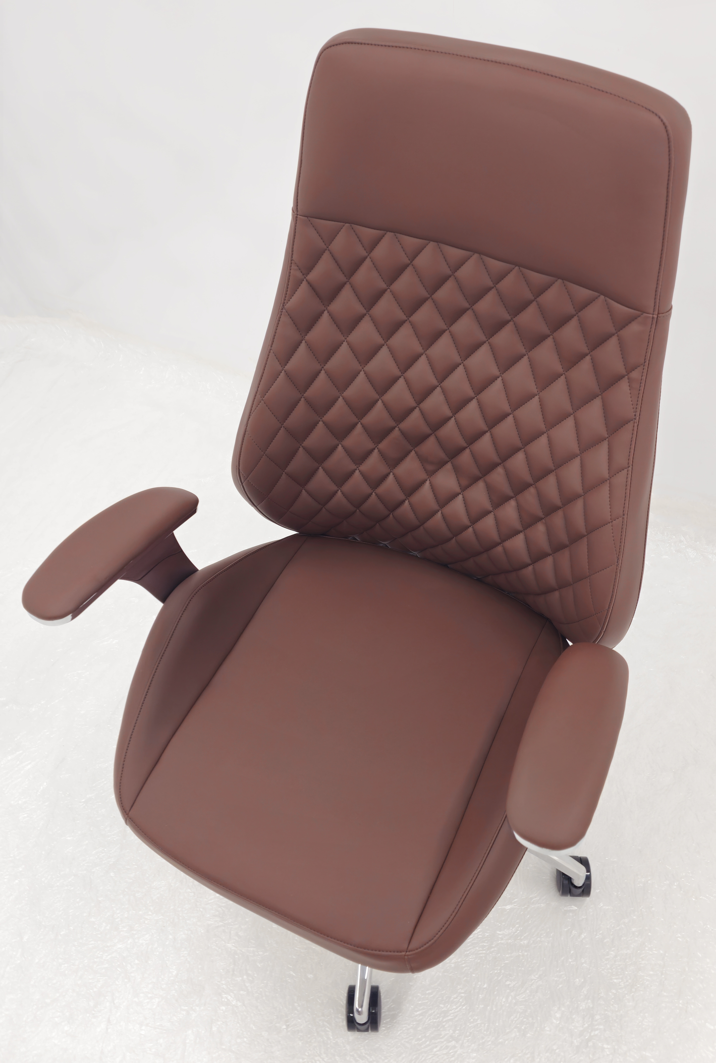 Contemporary Brown Leather Reclining Executive Office Chair - YS1107A