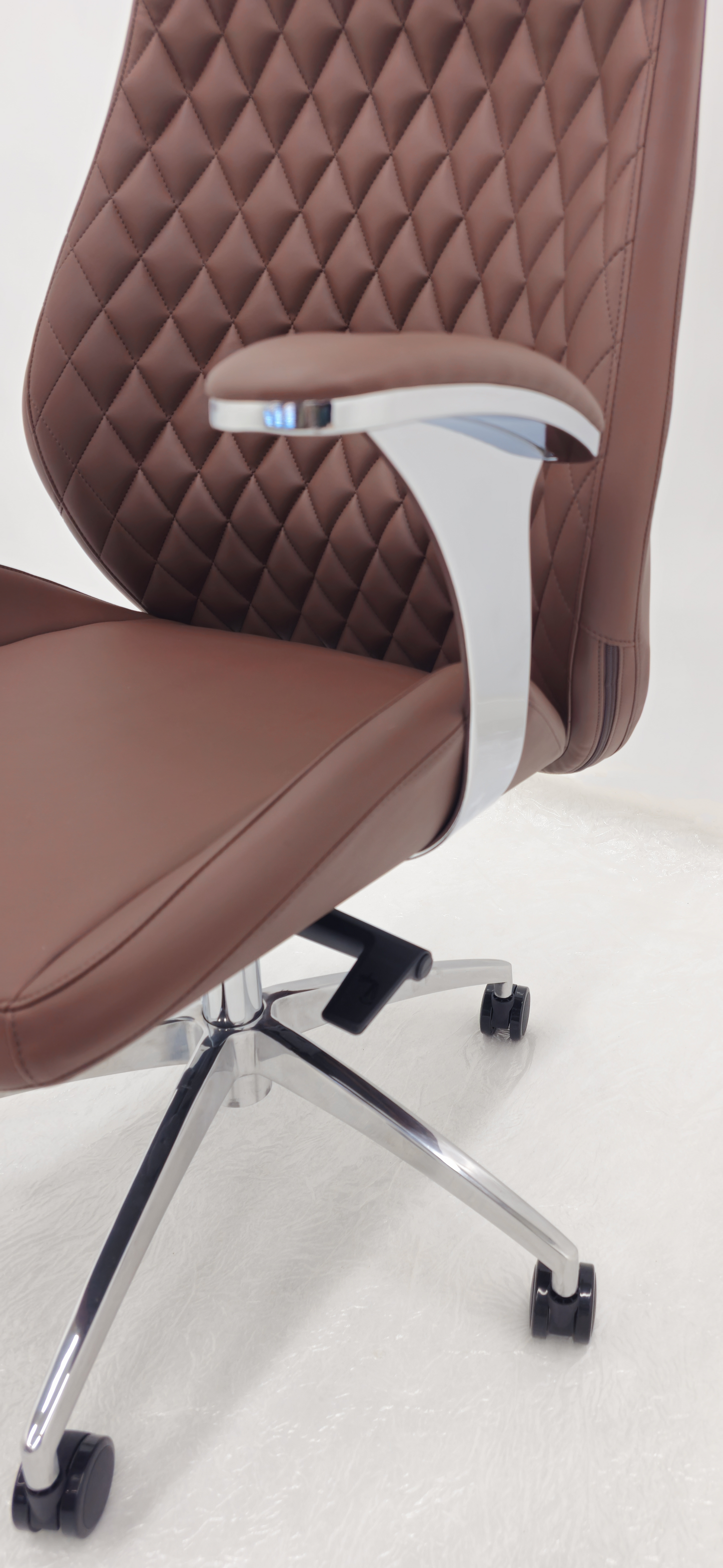 Contemporary Brown Leather Reclining Executive Office Chair - YS1107A