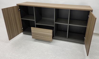 Modern Golden Oak Executive Cupboard - 1600mm - DS-S0116-GOLDEN