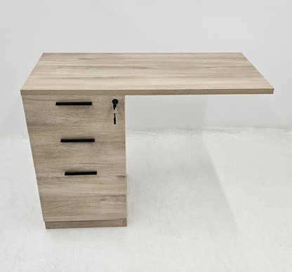 Automatic Discount Available - Modern Light Ash Executive Office Desk - Steel Leg - UK Power Intergrated - Optional Desk High Storage  PM08-D02