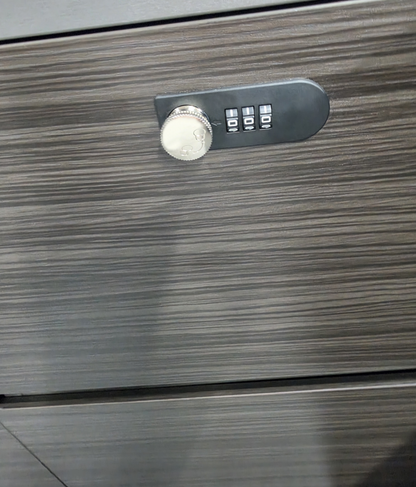 Premium Modern Luxury Grey Wenge Executive Corner Desk with Storage - UK Plugs and LED Included - 2400mm - PM38-D02