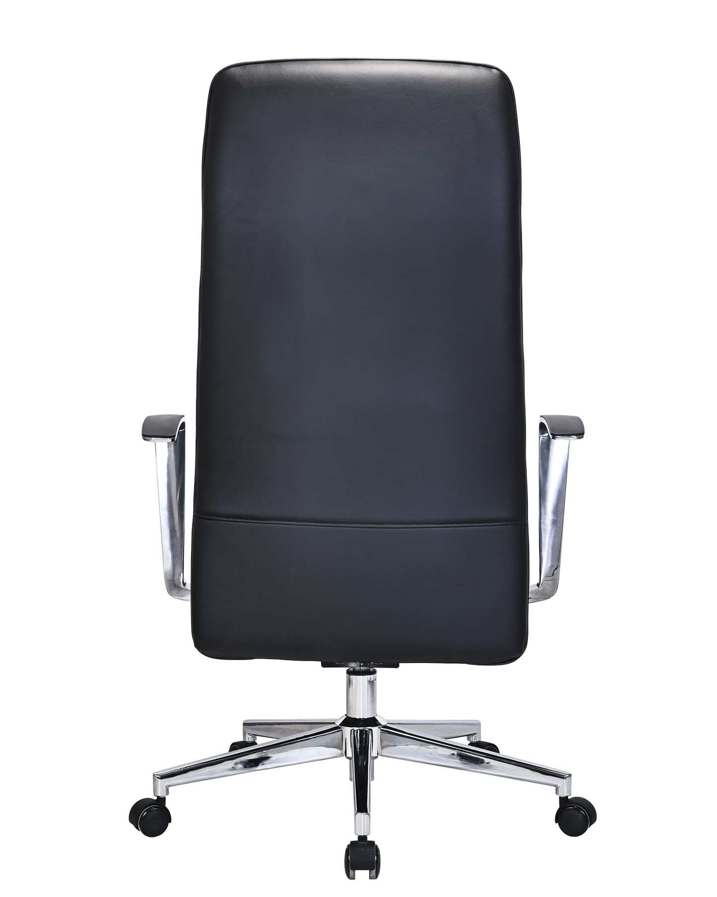 Modern High-Back Executive Office Chair in Black Leather - MB-324E