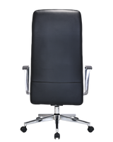Modern High-Back Executive Office Chair in Black Leather - MB-324E
