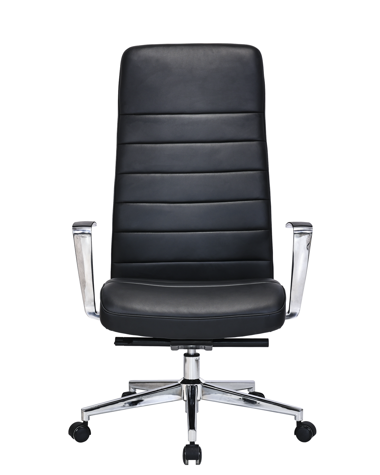 Modern High-Back Executive Office Chair in Black Leather - MB-324E