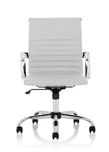 Nola Medium Back Modern Office Chair - Black or White Option