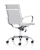 Nola Medium Back Modern Office Chair - Black or White Option