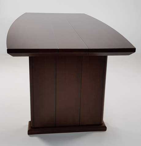 Real Wood Veneer Executive Boardroom Table in Light Walnut - MET-517